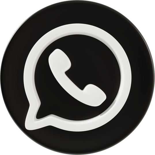 WhatsApp icon 3d rendering.
